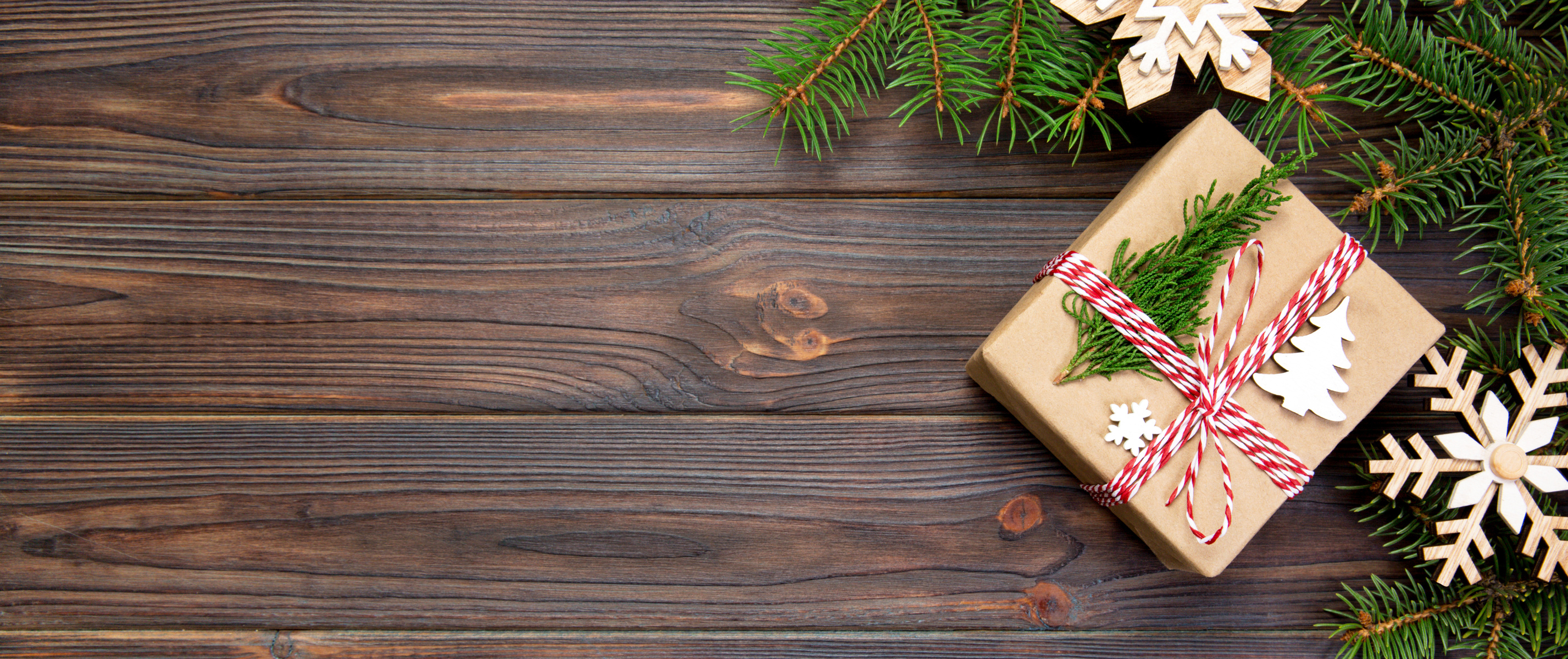 Christmas Background with Christmas Gift  